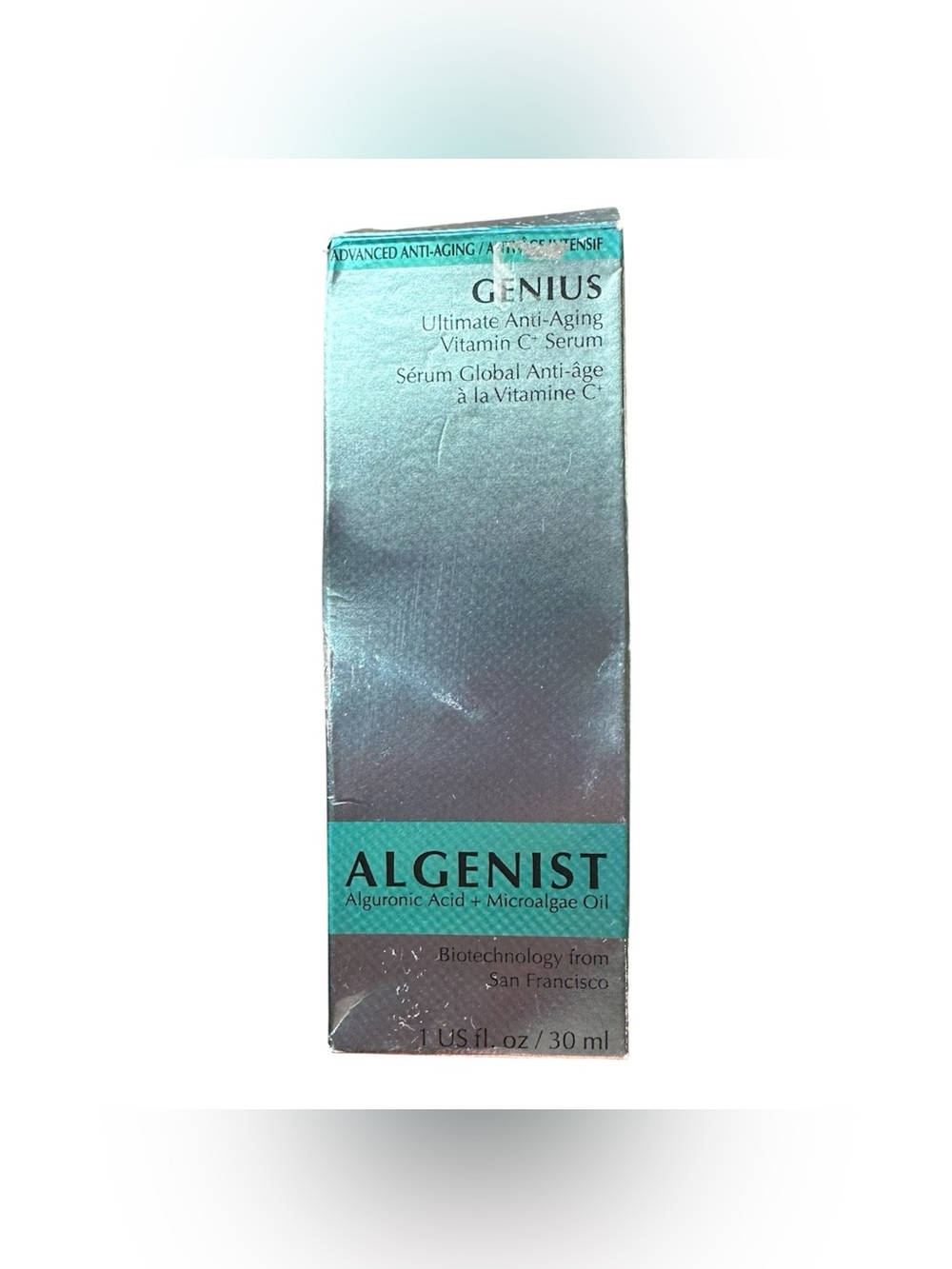 NEW Algenist Genius Ultimate Anti-Aging Vitamin C Serum — Teal & Silver